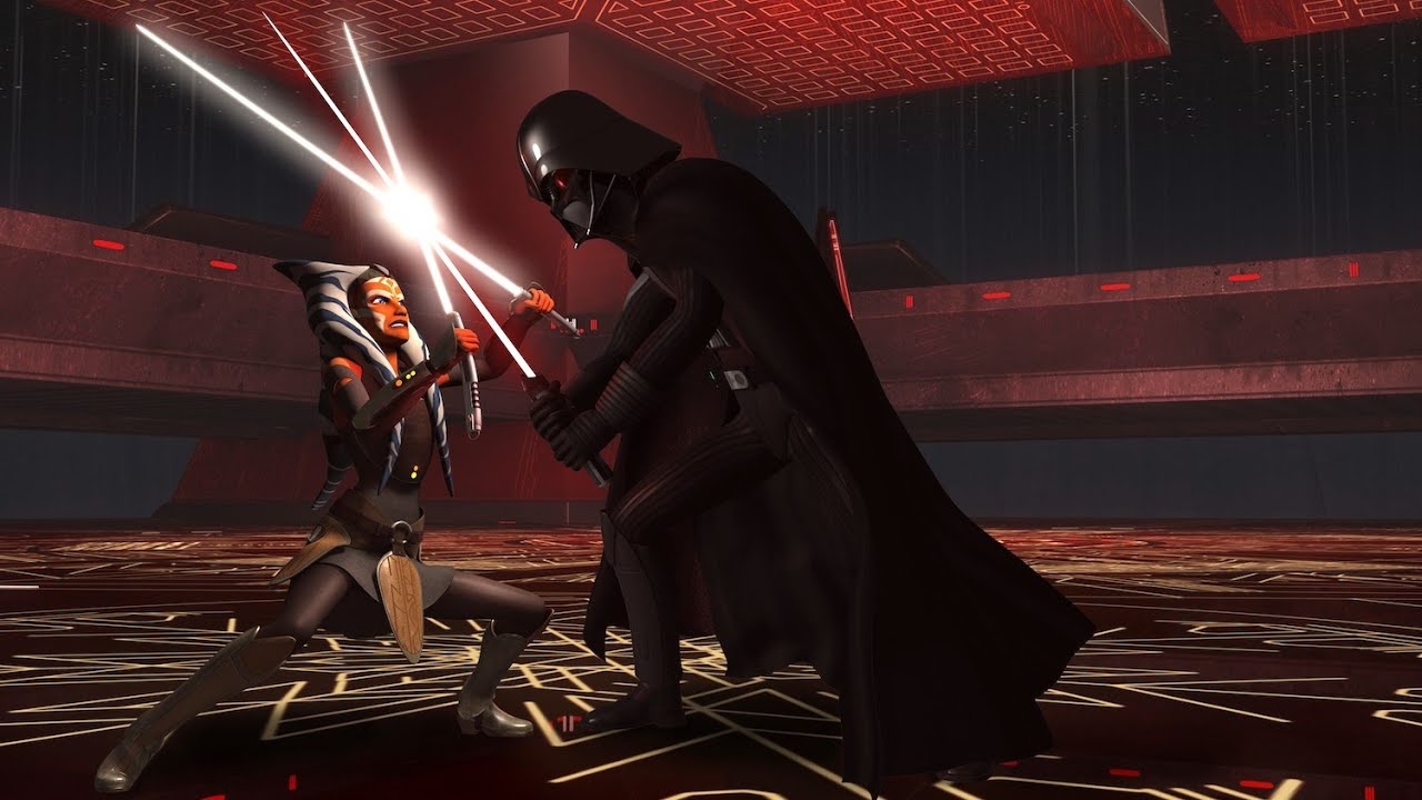 Ahsoka vs Darth Vader