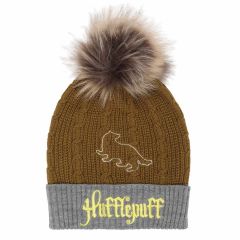 Harry Potter: Hufflepuff House Fur Pom Beanie Preorder