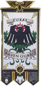 Warhammer 40,000: Chapter Banner Raven Guard Fridge Magnet