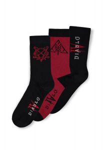 Diablo IV: Hell Crew Socks - 3 pack