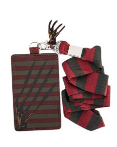 Loungefly A Nightmare on Elm Street Freddy Sweater Lanyard with Cardholder