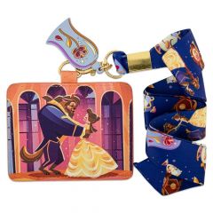 Loungefly: Disney Beauty and the Beast Dancing Lanyard with Cardholder