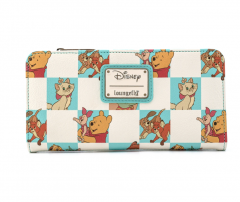 Loungefly: Disney Classic Duos Mint Checkered AOP Flap Wallet