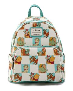 Loungefly: Disney Classic Duos Mint Checkered AOP Mini Backpack