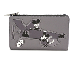 Loungefly Disney Mickey & Minnie Mouse Plane Crazy Flap Wallet