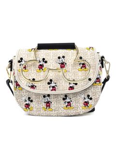 Loungefly Disney Mickey Mouse Hardware AOP Crossbody Bag