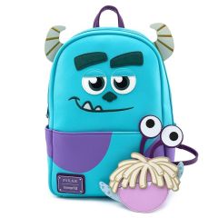 Loungefly Disney Pixar Monsters Inc Sully Mini Backpack with Boo Coin Pouch