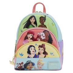 Loungefly Disney's Princess Collage Triple Pocket Mini Backpack