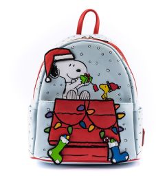 Loungefly Peanuts Gift Giving Snoopy & Woodstock Mini-Rucksack