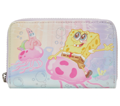Loungefly Nickelodeon Spongebob Pastel Jellyfishing Zip Around Wallet