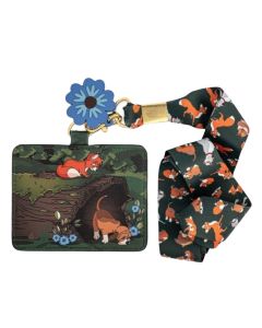 Loungefly Disney The Fox and the Hound Log Lanyard with Cardholder