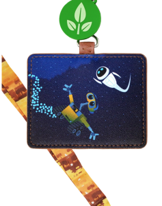 Loungefly Disney Wall-E and Eve Lanyard with Cardholder