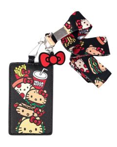 Loungefly Hello Kitty Snacks Lanyard with Cardholder
