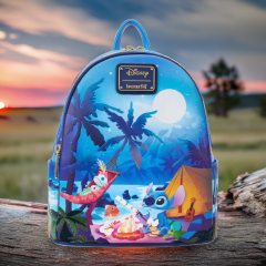 Loungefly: Disney Lilo And Stitch Camping Cuties Mini Backpack Preorder