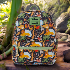 Loungefly: Disney Lion King 30th Anniversary Silhouette AOP Nylon Backpack Preorder