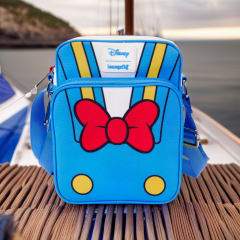 Loungefly: Disney Donald Duck 90th Anniversary Nylon Passport Bag Preorder