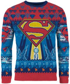 Superman: Kryptonian Kringle Ugly Christmas Sweater