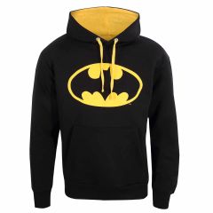 Batman: sudadera con capucha con logotipo en contraste