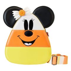 Disney by Loungefly: Mickey Mouse & Minnie Candy Corn Crossbody Preorder