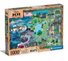 Disney Story Maps: 101 Dalmations-legpuzzel (1000 stukjes) Voorbestelling