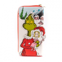 The Grinch: Loves The Holidays Loungefly Zip Around Purse Preorder