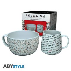 Friends: Doodle Mug & Bowl Breakfast Set