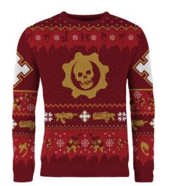 Gears Of War: Gear-ing Up For Gifts Ugly Christmas Sweater/Jumper (Includes Fruitcake Weapon Set DLC)