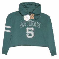 Harry Potter: College Style Slytherin Cropped Hoodie