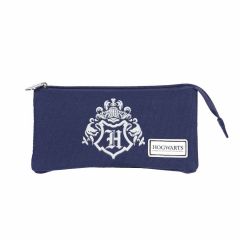 Harry Potter: Hogwarts Logo Blue Pencil Case Preorder