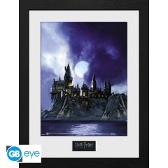 Harry Potter : Impression encadrée « Poudlard peint » (30 x 40 cm)