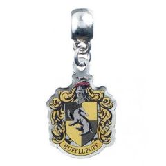 Harry Potter: Charm con escudo de Hufflepuff (chapado en plata) Reserva