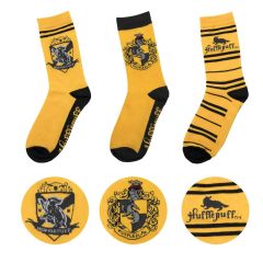 Reserva de paquete de 3 calcetines de Harry Potter: Hufflepuff