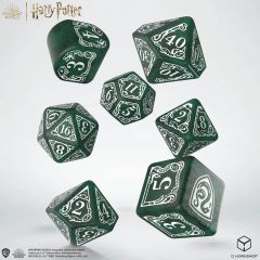 Harry Potter: Juego de dados modernos de Slytherin (verde) (7) Reserva