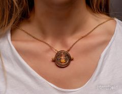 Harry Potter: Time After Time Spinning Time Turner Necklace Preorder