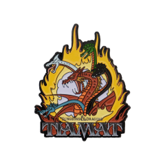 Dragones y Mazmorras: Insignia de Tiamat del 40.º aniversario de dibujos animados