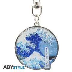 Hokusai: Reserva de llavero de metal de gran ola