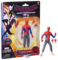 Spider-Man: A través del Spider-Verse Marvel Legends Figura de acción de Peter B. Parker
