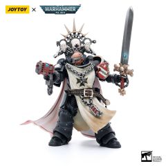 Warhammer 40,000 : Figurine JoyToy - Maréchal Baldeckrath des Black Templars (échelle 1/18) Précommande