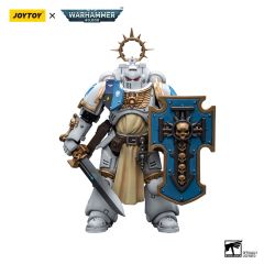 Warhammer 40,000: Figura JoyToy - Veterano Bladeguard de los Cónsules Blancos (escala 1/18) Reserva