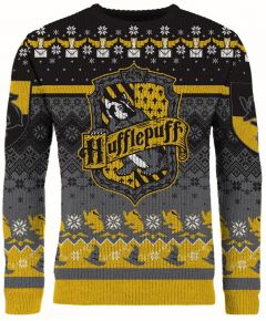 Harry Potter: 'Happy Huffle-Days!' Hufflepuff Christmas Sweater/Jumper