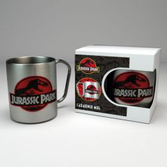Jurassic Park : Tasse à mousqueton avec logo