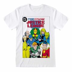 Justice League : T-shirt avec couverture de bande dessinée