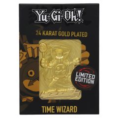 Yu Gi Oh!: Time Wizard Limited Edition 24K Gold Plated Metal Card