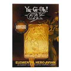 Yu-Gi-Oh!: Lingote chapado en oro de 24 quilates del héroe elemental Avian
