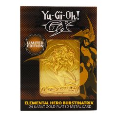 Yu-Gi-Oh!: Lingote chapado en oro de 24k Burstinatrix del héroe elemental