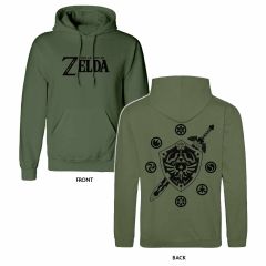 Legend Of Zelda: Logo And Shield Kapuzenpullover