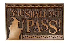 Lord Of The Rings: You Shall Not Pass Rubber Doormat