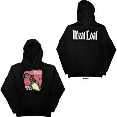 Meat Loaf: Bat Out Of Hell (Back Print) - Black Pullover Hoodie