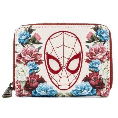 Spider-Man: Floral Loungefly Zip Around Purse