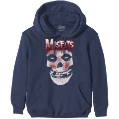Misfits: Blood Drip Skull - Navy Blue Pullover Hoodie